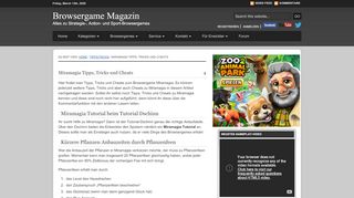
                            13. Miramagia Tipps, Tricks und Cheats | Browsergame Magazin