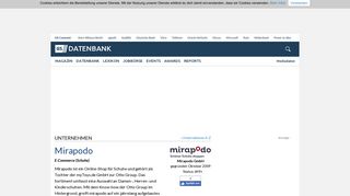 
                            8. Mirapodo - Unternehmensprofil | Gründerszene