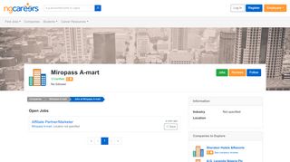 
                            8. Miropass A-mart Recruitment in Nigeria February 2019 | Ngcareers