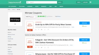 
                            4. Mirraw Coupons: 90% OFF Offers On Sarees, February 2019