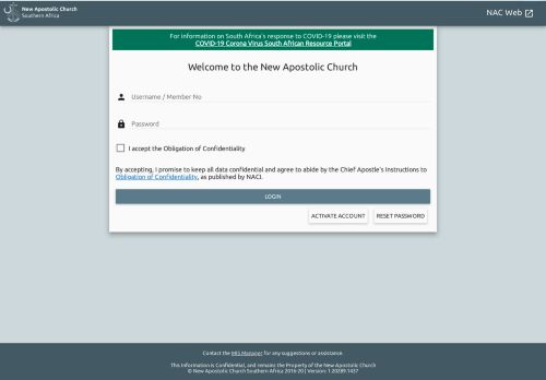 
                            2. MIS - New Apostolic Church
