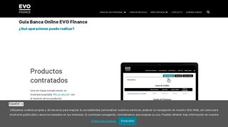 
                            7. Mis productos contratados - EVO Finance