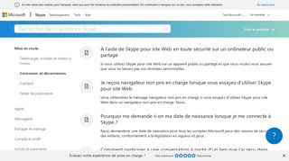 
                            3. Mise en route | Connexion et déconnexion - Skype Support