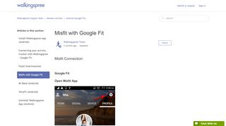 
                            11. Misfit with Google Fit – Walkingspree Support Desk