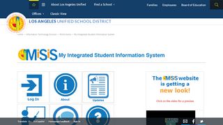 
                            3. MiSiS Home / My Integrated Student Information System