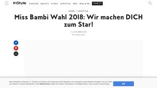 
                            7. Miss Bambi 2018: Wir machen DICH zum Star! - InStyle