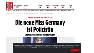 
                            13. Miss Germany: Nadine Berneis, Polizistin aus Stuttgart, siegt beim ...