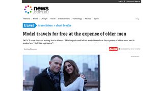 
                            5. Miss Travel: 20yo woman uses older men to pay for world trips, insists ...