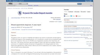 
                            6. Missed appendicitis diagnosis: A case report - NCBI - NIH