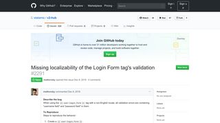 
                            11. Missing localizability of the Login Form tag's validation · Issue #2291 ...