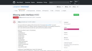 
                            1. Missing web interface · Issue #480 · ejurgensen/forked-daapd · GitHub