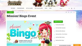 
                            5. Mission! Bingo Event - Summoners War Ratings Guide