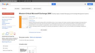 
                            8. Mission-Critical Microsoft Exchange 2000: Building Highly-Available ...