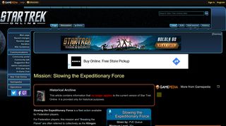 
                            4. Mission: Slowing the Expeditionary Force - Official Star Trek Online Wiki