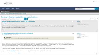 
                            3. Missionary Recommendation On-line Log In Problems - LDSTech