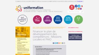 
                            12. Missions Locales et PAIO - Uniformation