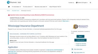 
                            13. Mississippi Insurance :: Pearson VUE