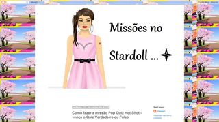 
                            13. Missões no Stardoll: Como fazer a missão Pop Quiz Hot Shot - vença ...