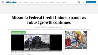 
                            9. Missoula Federal Credit Union expands as robust growth continues ...