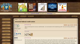 
                            10. missoula federal credit union (missoula forum at permies ...