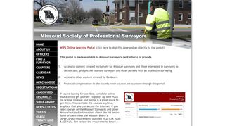 
                            4. Missouri Society of Professional Surveyors Online Learning Portal