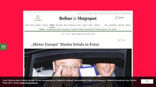 
                            7. „Mister Europa“ Martin Schulz in Fotos - Politik - Berliner Morgenpost