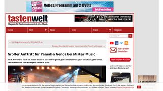 
                            6. Mister Music präsentiert Yamaha Genos - Tastenwelt