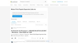 
                            10. Mister Print Papeis Especiais Ltda me - JusBrasil