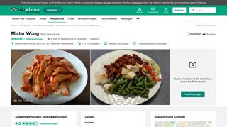 
                            8. Mister Wong, Hoogvliet - Restaurant Bewertungen, Telefonnummer ...
