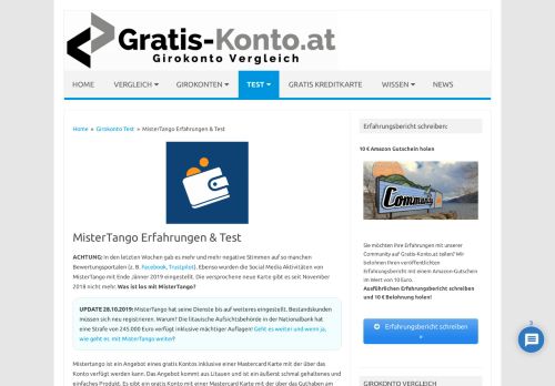 
                            2. MisterTango Konto - Test & Erfahrungen - 1 Erfahrungsbericht online