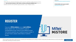 
                            9. MiStore Login and Registration - MiTek