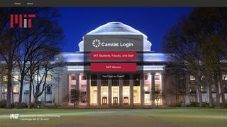 
                            3. MIT Canvas - Login