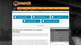 
                            6. Mit Clans.de in Windeseile zur eigenen Clanpage « News ...