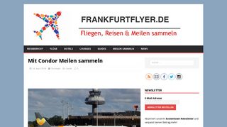 
                            7. Mit Condor Meilen sammeln - Frankfurtflyer.de