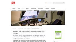 
                            5. Mit dem DB Zug Simulator energiesparend Zug fahren! | Deutsche ...