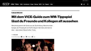 
                            13. Mit dem VICE-Guide zum WM-Tippspiel lässt du Freunde und ...