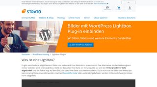 
                            10. Mit dem WordPress Lightbox-Plug-in Bilder anzeigen | STRATO