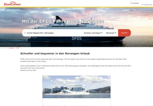 
                            8. Mit der DFDS Fähre ins Ferienhaus nach Norwegen. DanCenter