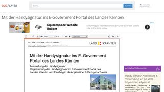 
                            8. Mit der Handysignatur ins E-Government Portal des Landes Kärnten ...