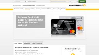 
                            8. Mit dieser Kreditkarte sind Sie für Ihr Business gerüstet - Commerzbank