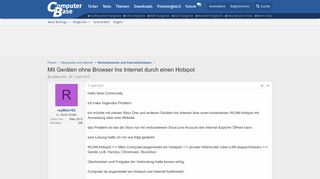 
                            10. Mit Geräten ohne Browser Ins Internet durch einen Hotspot ...
