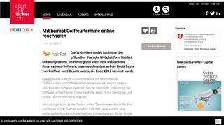 
                            9. Mit hairlist Coiffeurtermine online reservieren Startupticker.ch | The ...