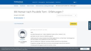 
                            3. Mit Homair nach Pra delle Torri - Erfahrungen ? | Wohnmobilreisen ...