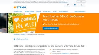 
                            8. Mit Ihrer .de-Domain per DENIC-Transit zu STRATO wechseln