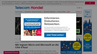 
                            7. Mit Ingram Micro und Microsoft an die Côte d'Azur - telecom-handel.de