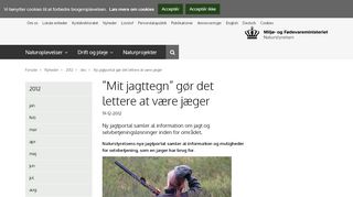 
                            12. Mit jagttegn” gør det lettere at være jæger - Naturstyrelsen