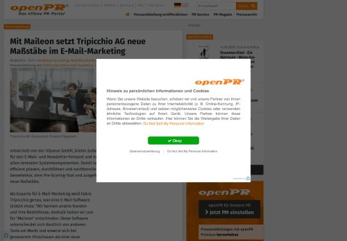 
                            11. Mit Maileon setzt Tripicchio AG neue Maßstäbe im E-Mail-Marketing ...