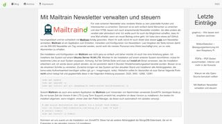 
                            5. Mit Mailtrain Newsletter verwalten und steuern
