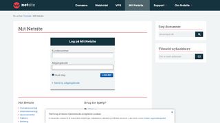 
                            7. Mit Netsite - Dit samlede kontrolpanel hos Netsite