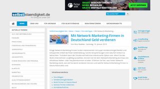 
                            12. Mit Network-Marketing-Firmen in Deutschland Geld verdienen